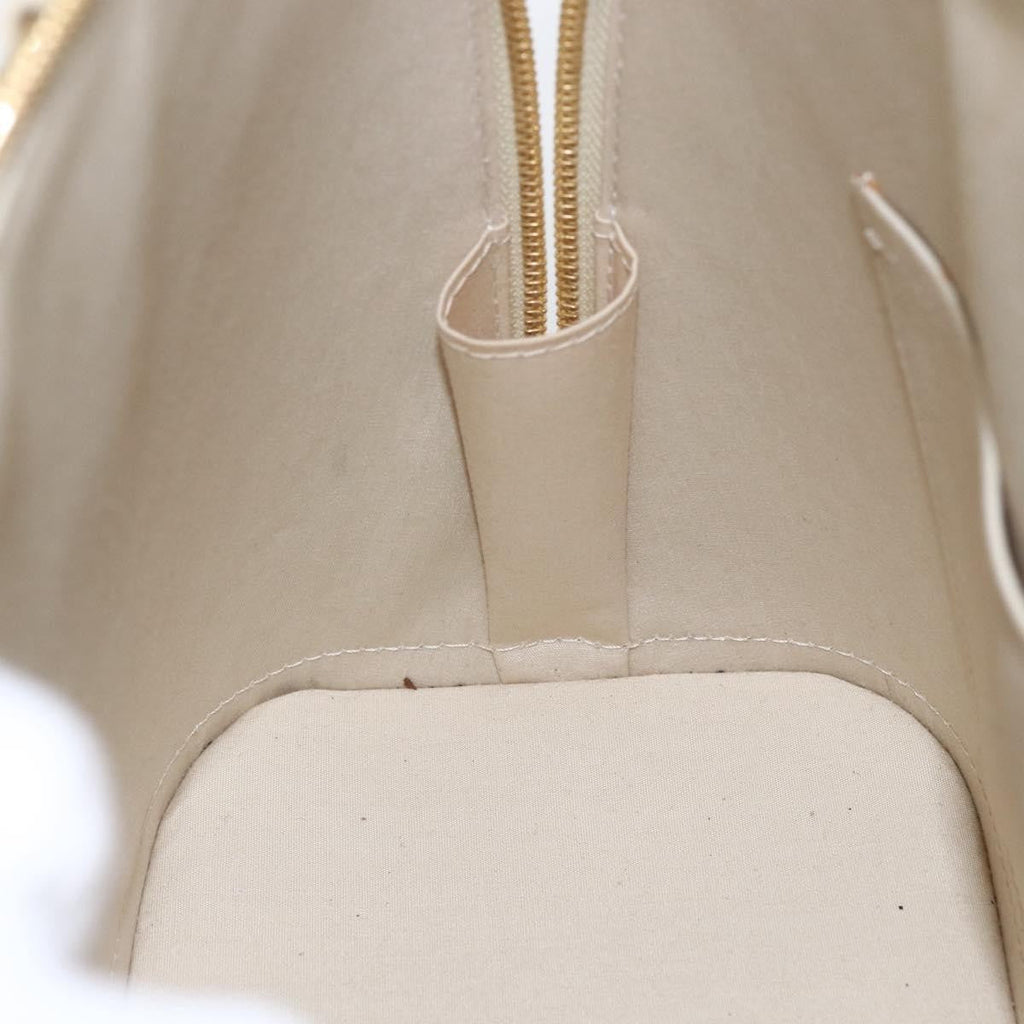 Louis Vuitton Alma Handbag Monogram Vernis Beige Patent_Leather Handbag (Pre-Owned)