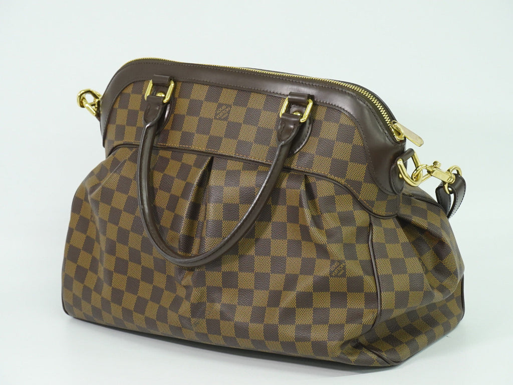 Louis Vuitton Trevi Handbag Damier Brown Canvas Handbag (Pre-Owned)