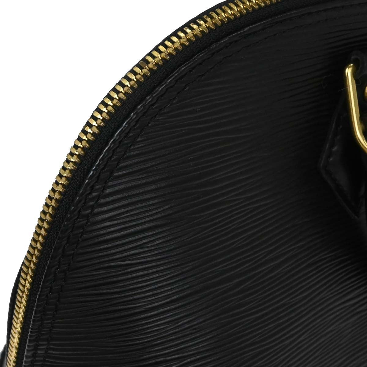 Louis Vuitton Alma Handbag Epi Leather Black Leather Handbag (Pre-Owned)