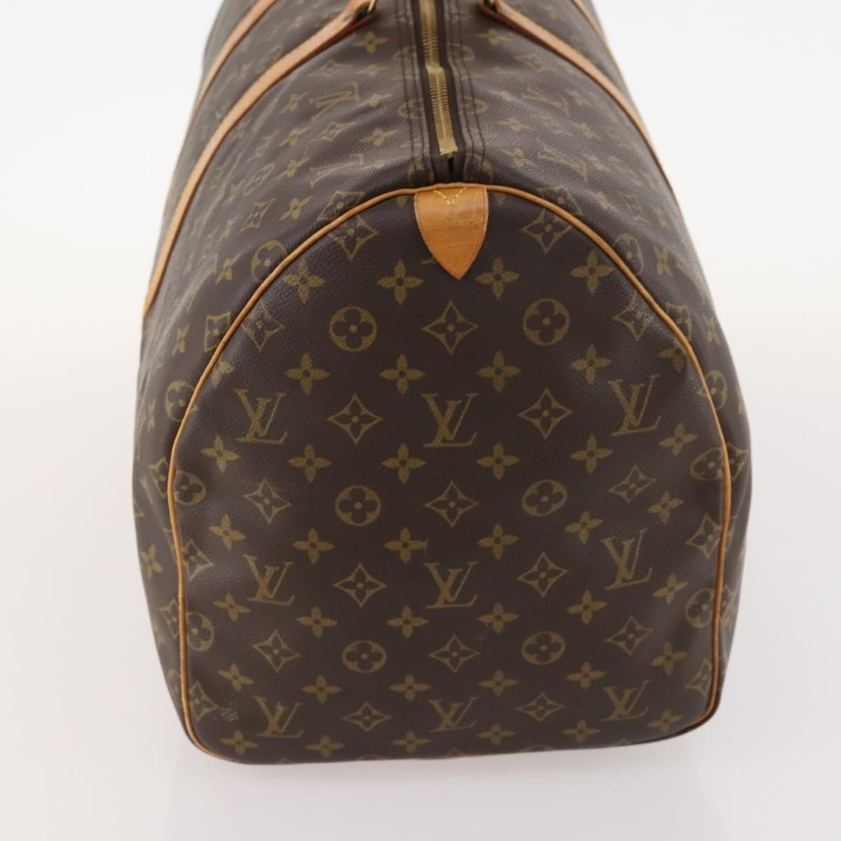 Louis Vuitton Keepall Bag Monogram Canvas Brown Canvas Travel Bag Bag (Pre-Owned)
