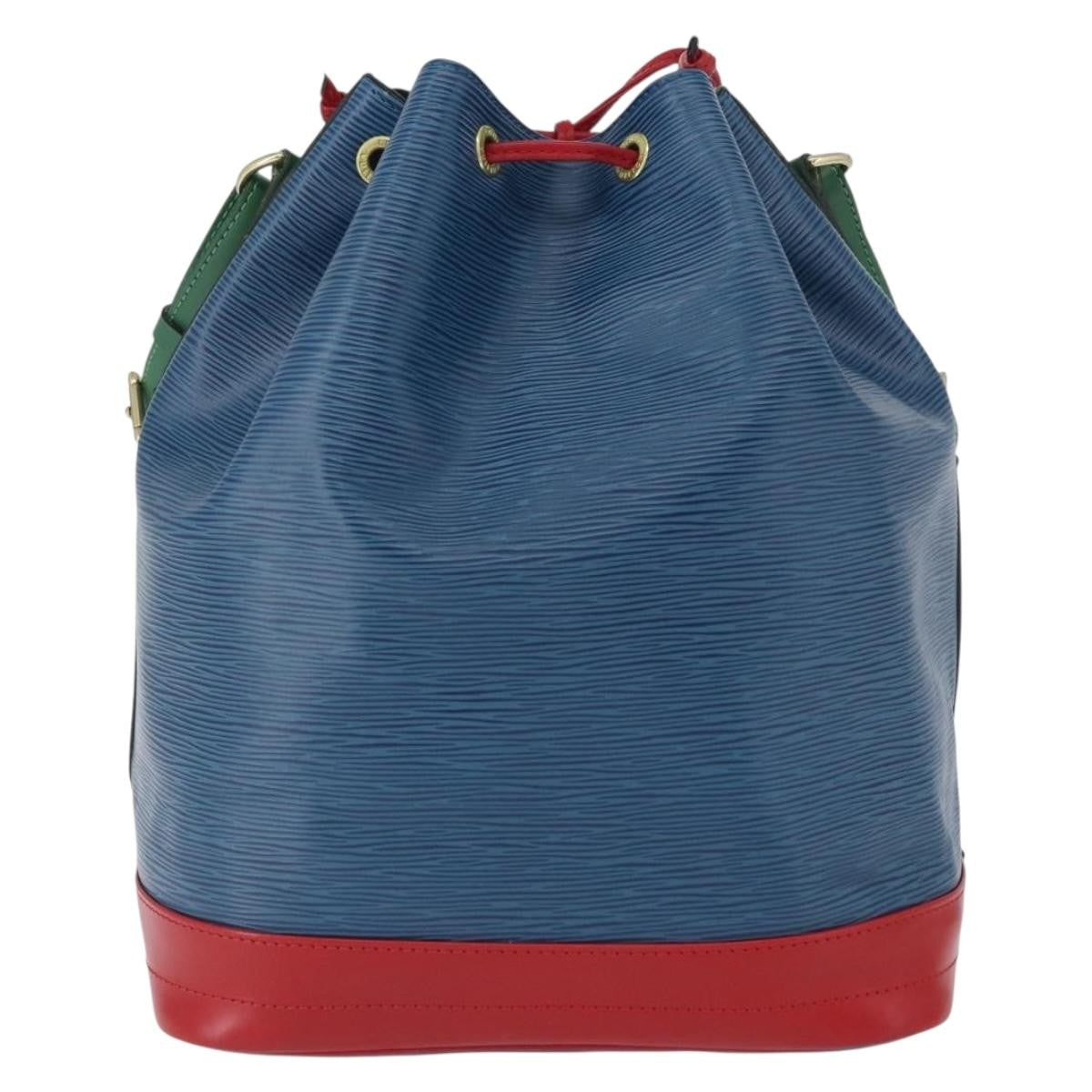 Louis Vuitton Tricolor Noe Handbag Epi Leather Blue Leather Shoulder Bag Bag (Pre-Owned)