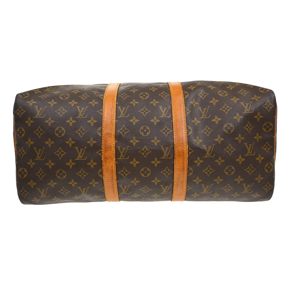 Louis Vuitton Keepall Bag Monogram Canvas Brown Canvas Travel Bag Bag (Pre-Owned)