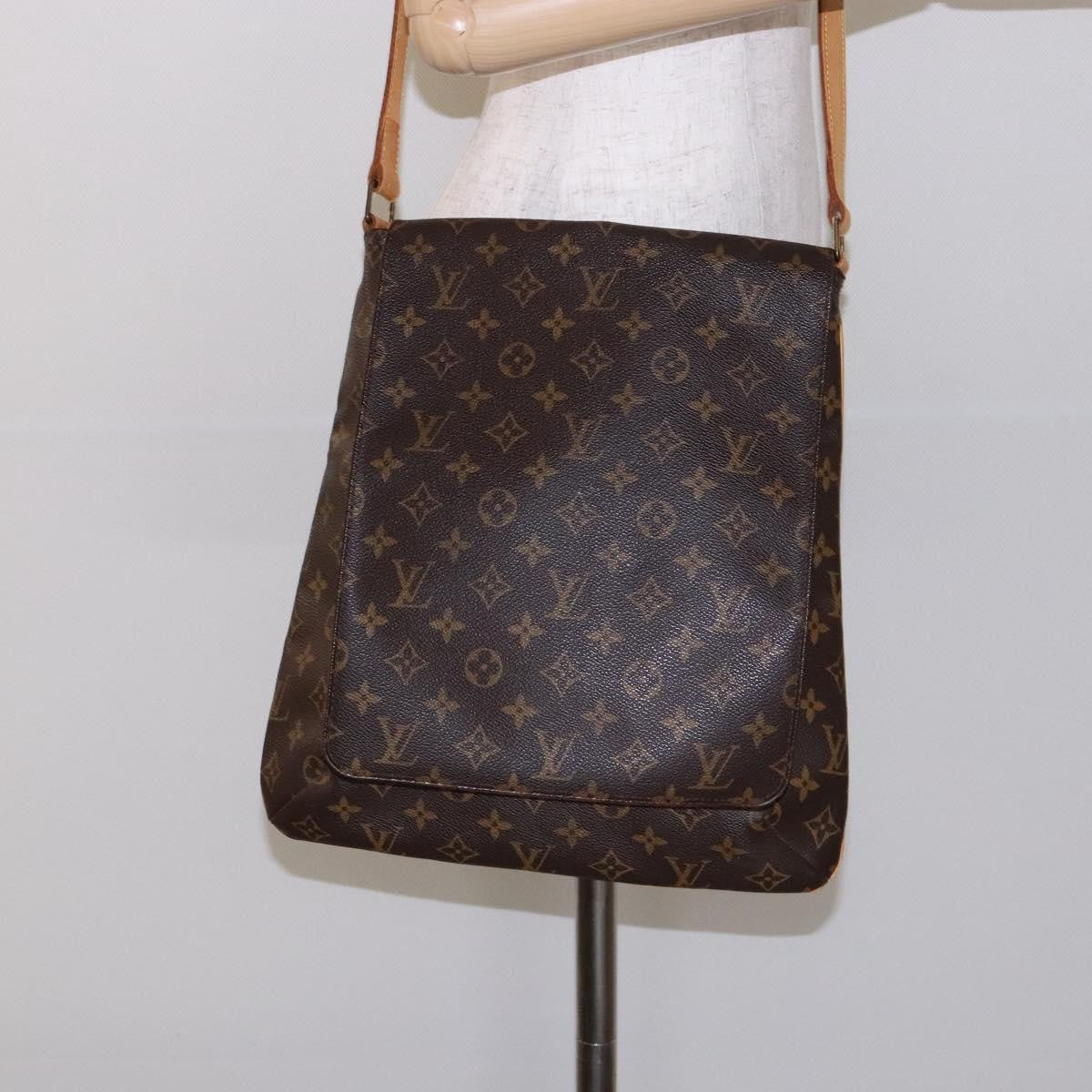 Louis Vuitton Musette Salsa Handbag Monogram Canvas Brown Canvas Bag (Pre-Owned)