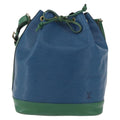 Louis Vuitton Bicolor Noe Handbag Epi Leather Blue Leather Shoulder Bag Bag (Pre-Owned)