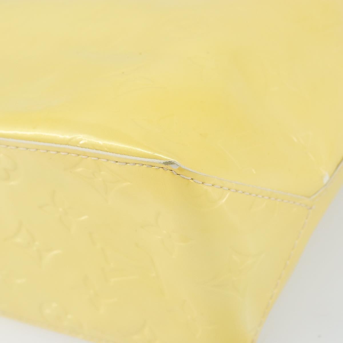 Louis Vuitton Reade Handbag Monogram Vernis Yellow Patent_Leather Handbag (Pre-Owned)