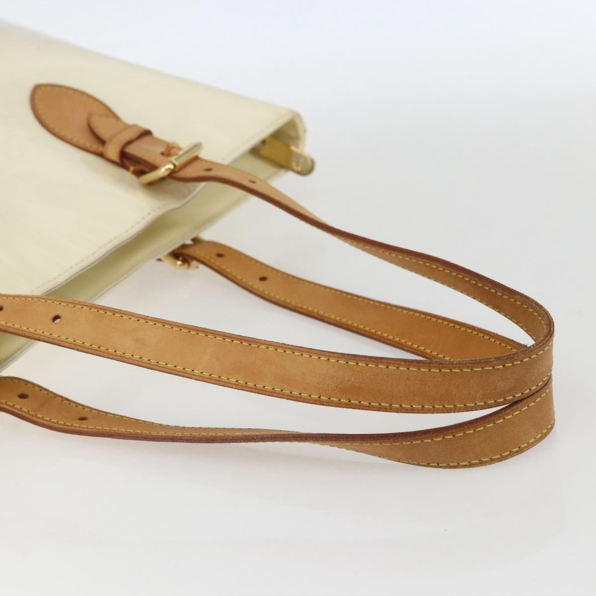 Louis Vuitton Brentwood Handbag Monogram Vernis Beige Patent_Leather Tote Bag Bag (Pre-Owned)