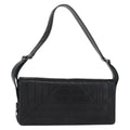 Chanel Vintage Shoulder Bag Leather Black Leather Shoulder Bag Bag (Pre-Owned)