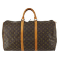 Louis Vuitton Keepall Bag Monogram Canvas Brown Canvas Travel Bag Bag (Pre-Owned)