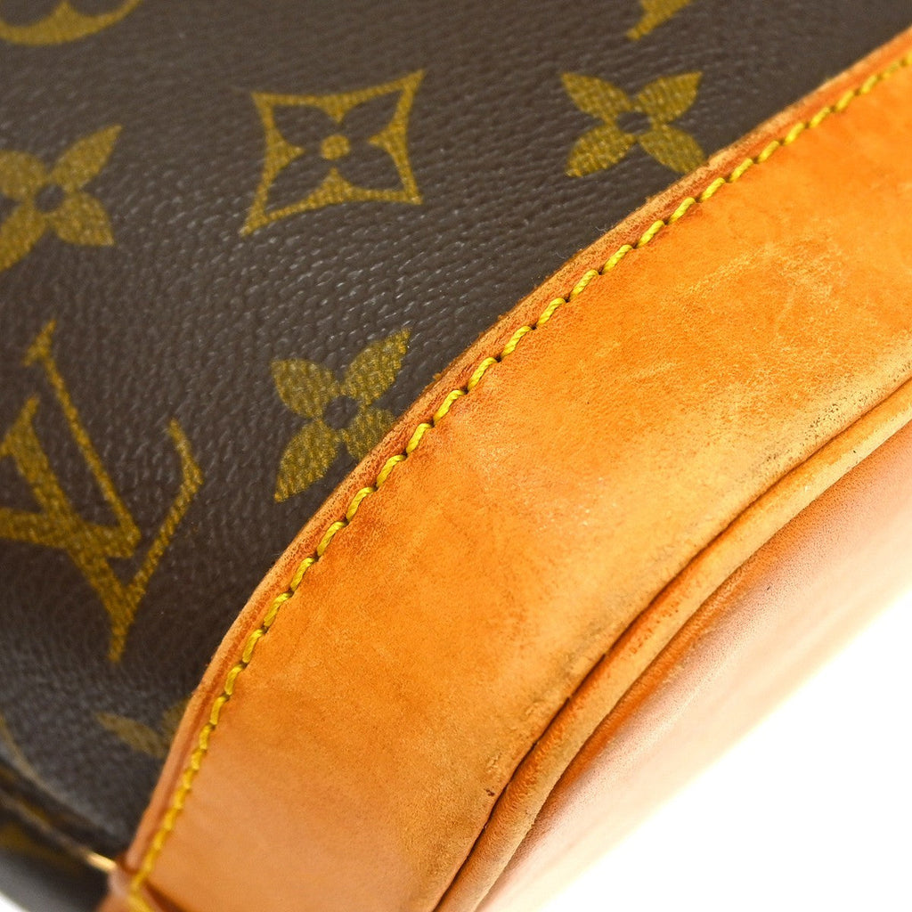 Louis Vuitton Alma Handbag Monogram Canvas Brown Canvas Handbag (Pre-Owned)
