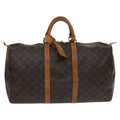 Louis Vuitton Keepall Bag Monogram Canvas Brown Canvas Travel Bag Bag (Pre-Owned)