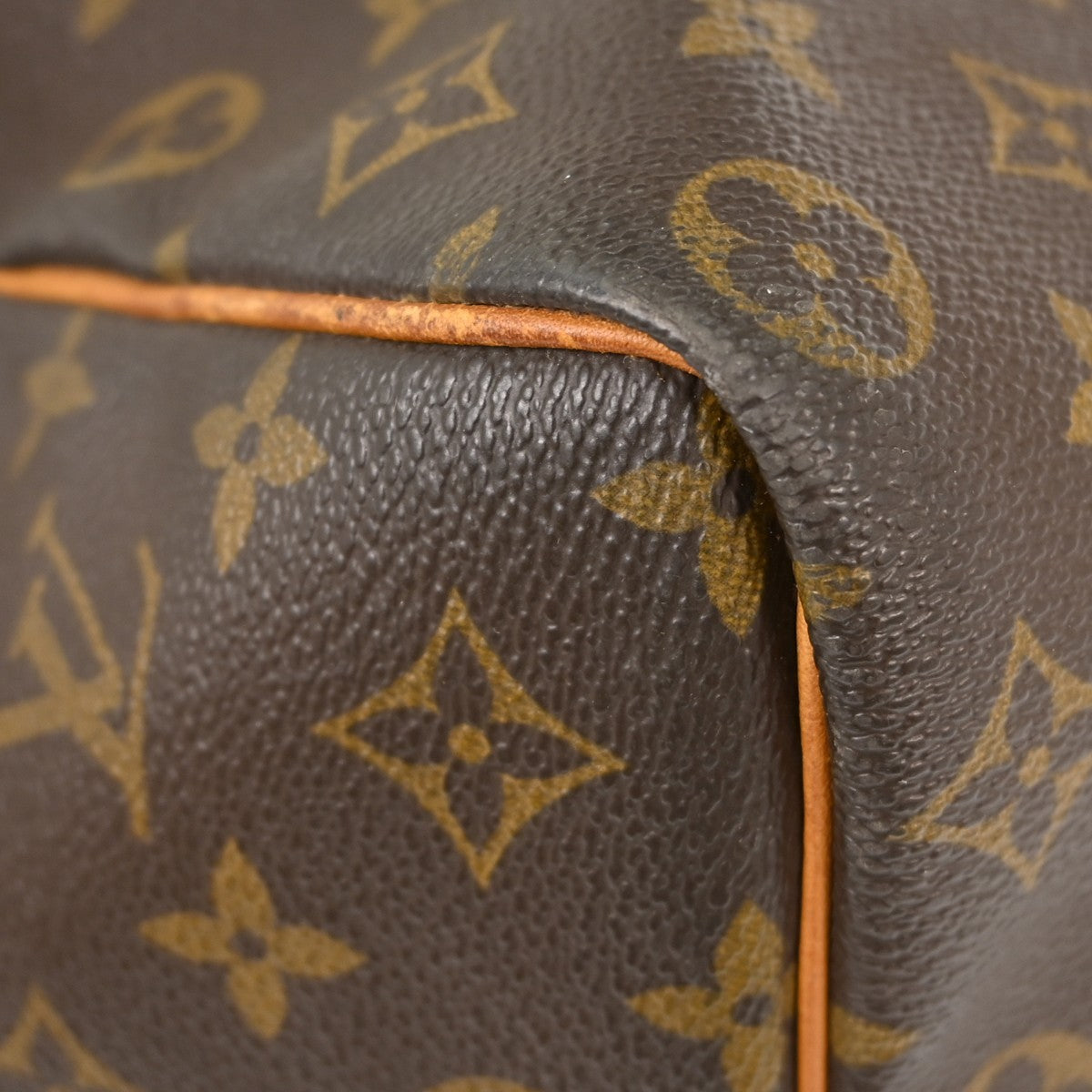Louis Vuitton Keepall Bag Monogram Canvas Brown Canvas Travel Bag Bag (Pre-Owned)