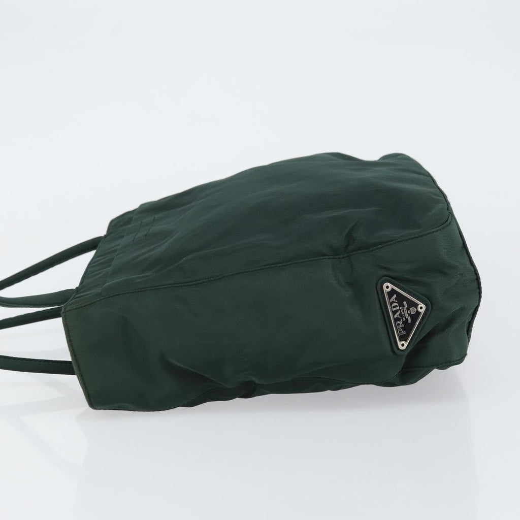 Prada Vintage Tote Tessuto Khaki Nylon Tote Bag Bag (Pre-Owned)