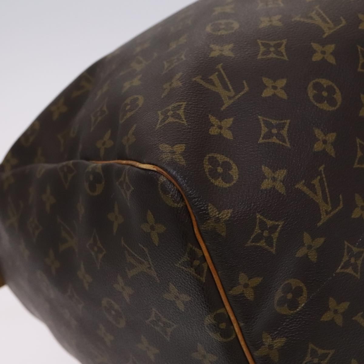 Louis Vuitton Keepall Bag Monogram Canvas Brown Canvas Travel Bag Bag (Pre-Owned)