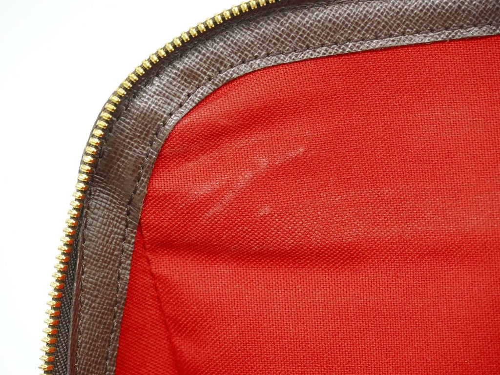 Louis Vuitton Belem Handbag Damier Brown Canvas Shoulder Bag Bag (Pre-Owned)