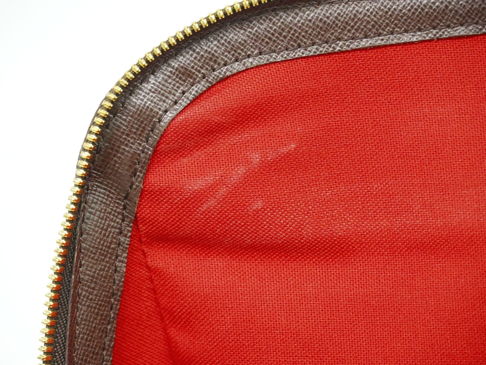 Louis Vuitton Belem Handbag Damier Brown Canvas Shoulder Bag Bag (Pre-Owned)