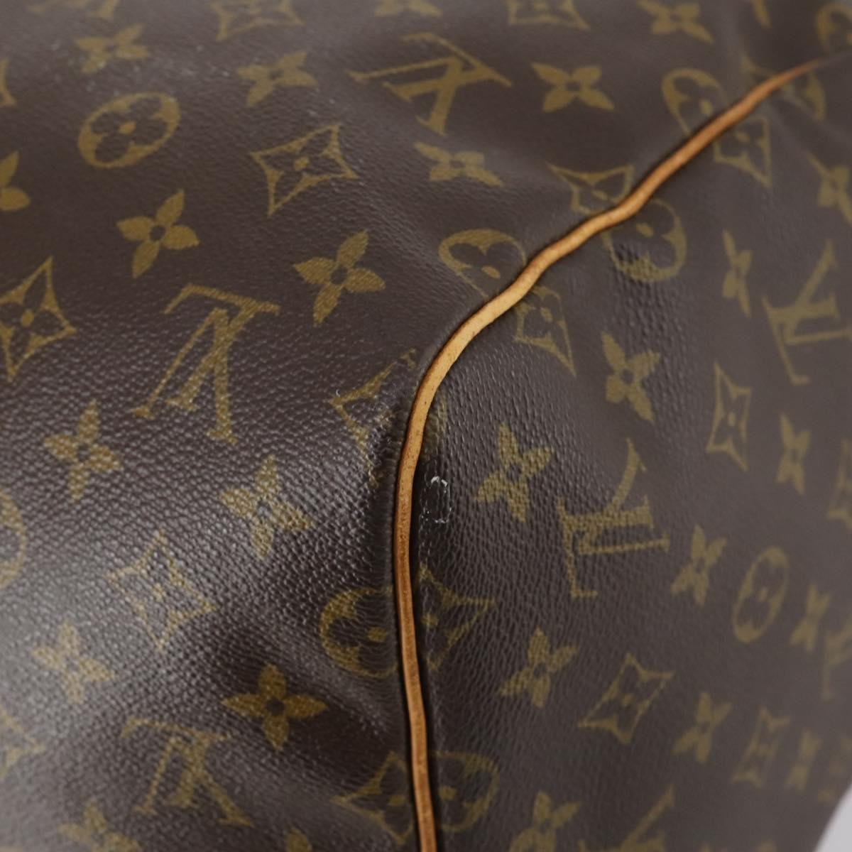 Louis Vuitton Keepall Bag Monogram Canvas Brown Canvas Travel Bag Bag (Pre-Owned)