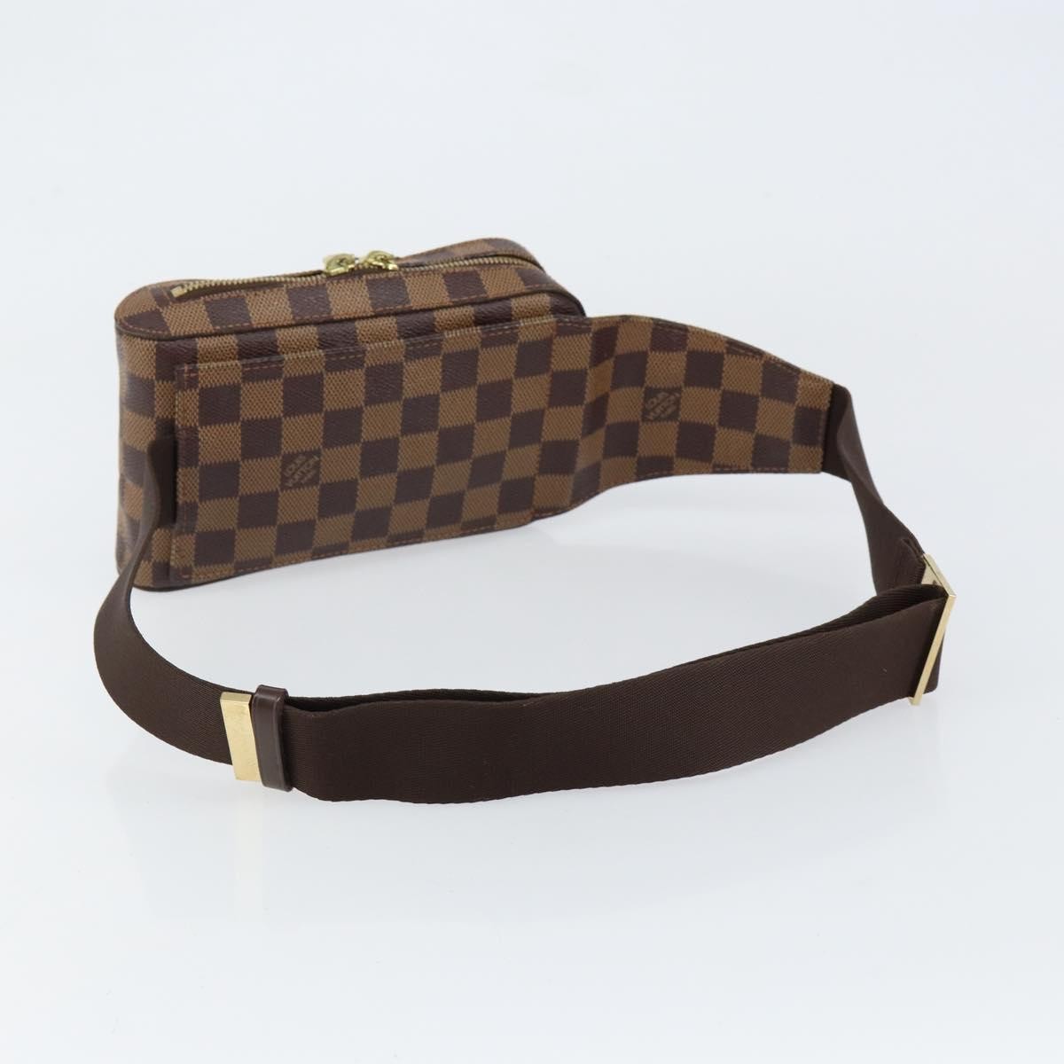 Louis Vuitton Geronimos Waist Bag Damier Brown Canvas Shoulder Bag Bag (Pre-Owned)