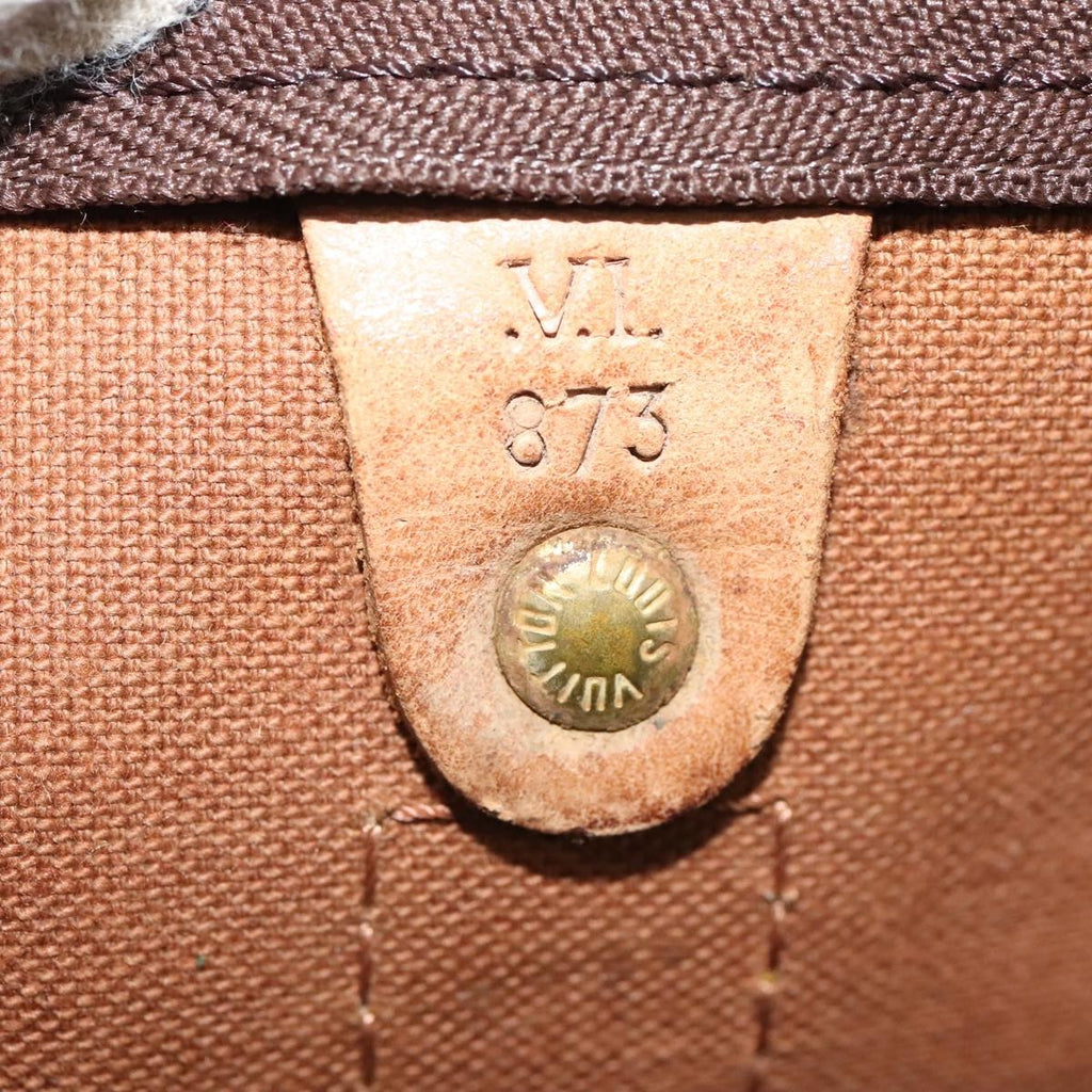 Louis Vuitton Keepall Bag Monogram Canvas Brown Canvas Travel Bag Bag (Pre-Owned)