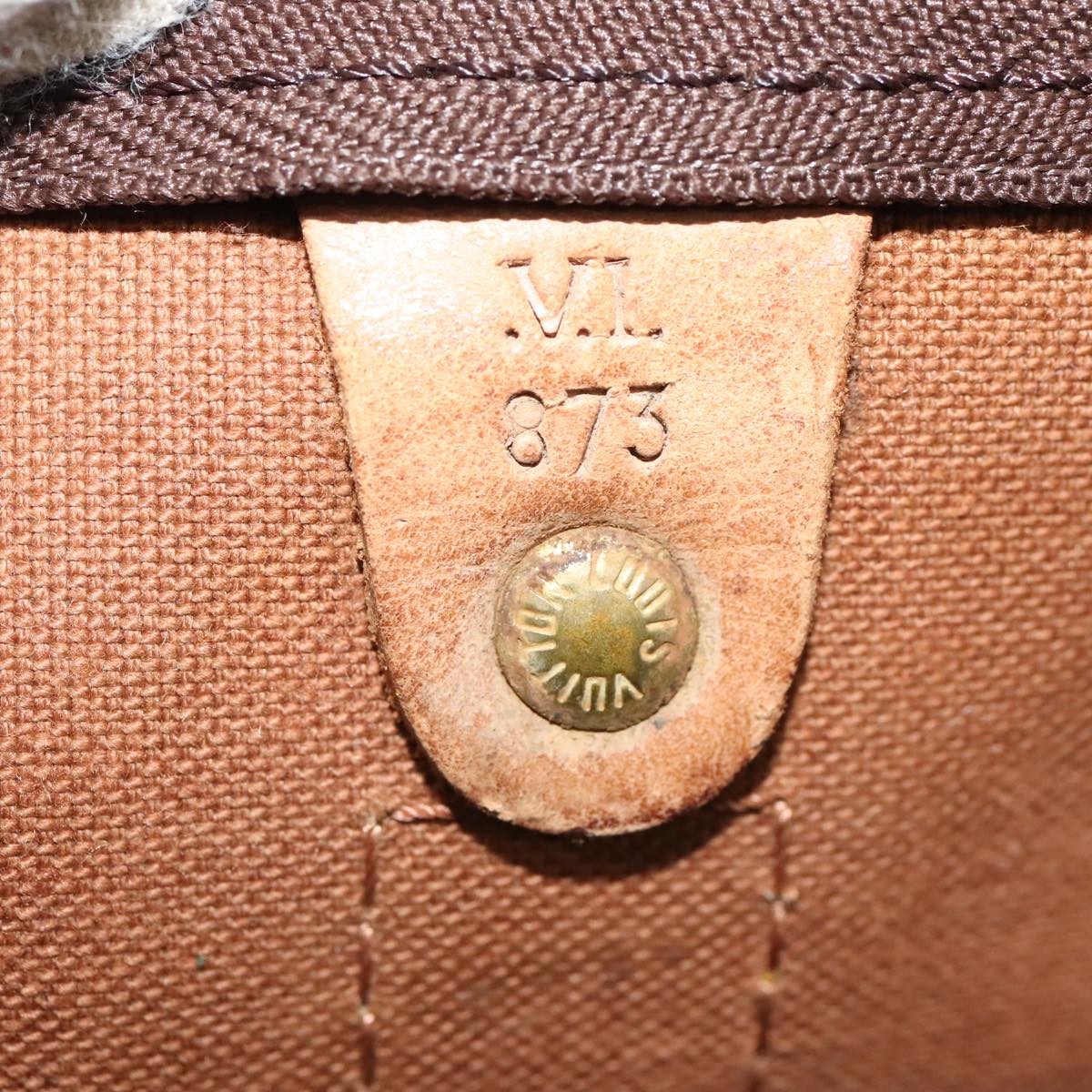 Louis Vuitton Keepall Bag Monogram Canvas Brown Canvas Travel Bag Bag (Pre-Owned)