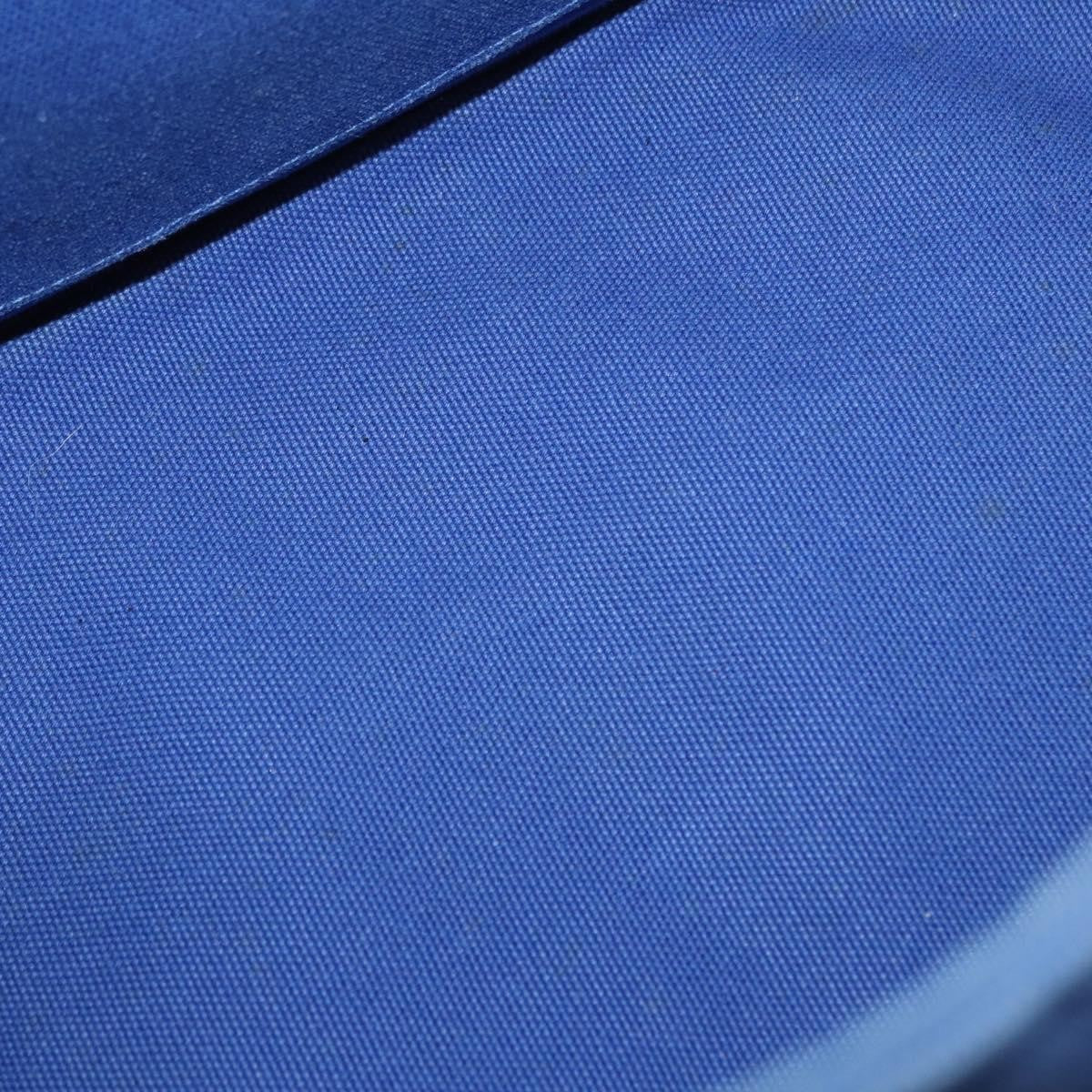 Prada Canapa Open Tote Canvas Blue Canvas Tote Bag Bag (Pre-Owned)