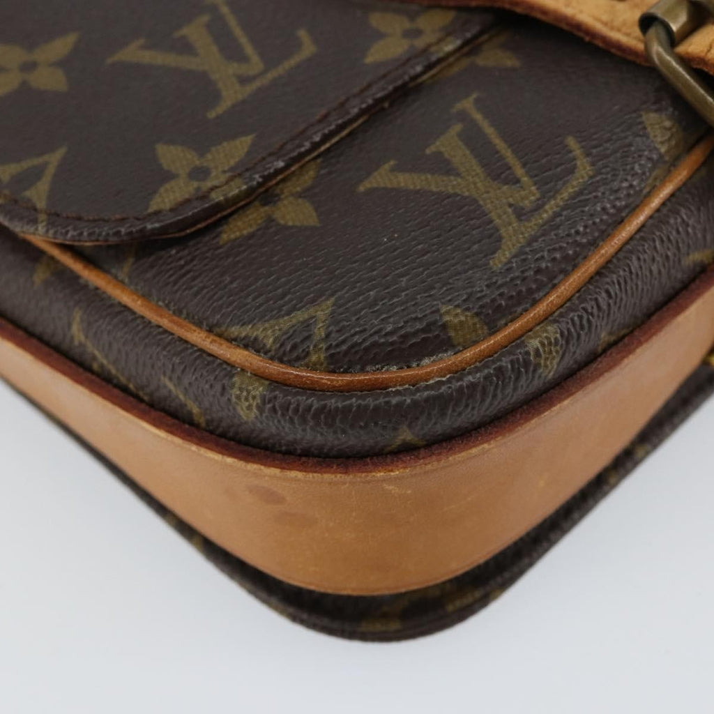 Louis Vuitton Cartouchiere Handbag Monogram Canvas Brown Canvas Shoulder Bag Bag (Pre-Owned)
