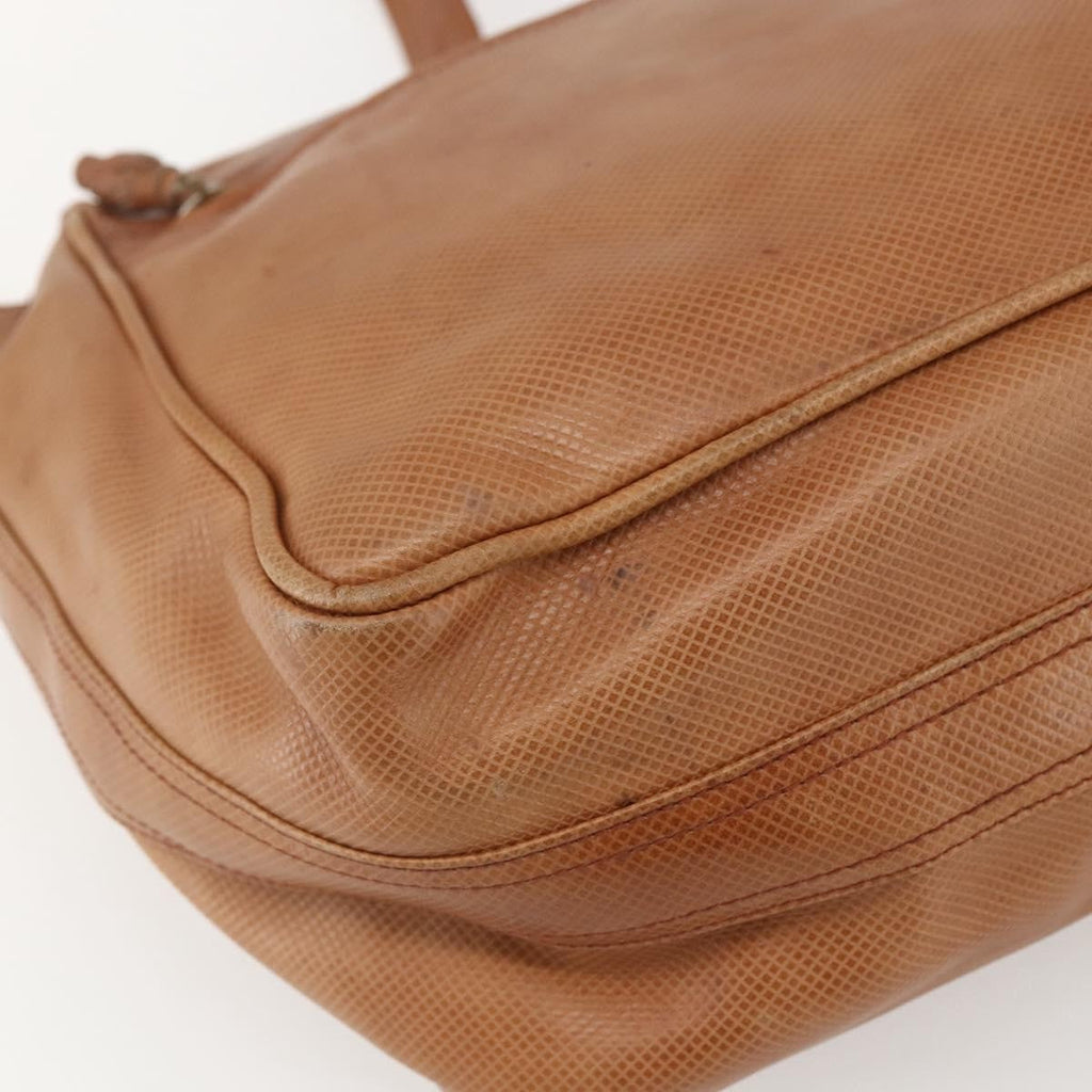 Bottega Veneta Vintage Shoulder Bag Leather Brown Leather Shoulder Bag Bag (Pre-Owned)