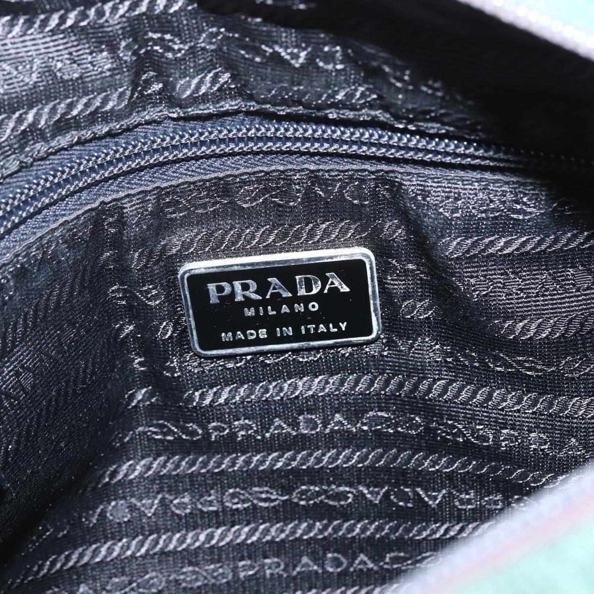 Prada Double Buckle Flap Messenger Bag Tessuto Green Nylon Shoulder Bag Bag (Pre-Owned)