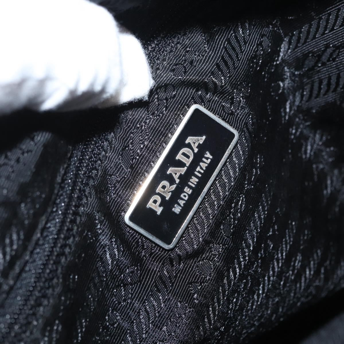 Prada Vintage Zip Tote Tessuto Black Nylon Tote Bag Bag (Pre-Owned)