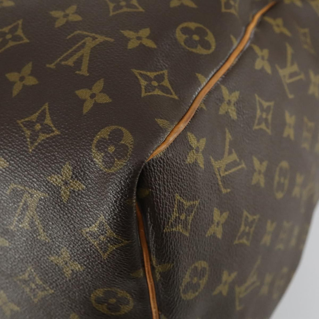 Louis Vuitton Keepall Bag Monogram Canvas Brown Canvas Travel Bag Bag (Pre-Owned)