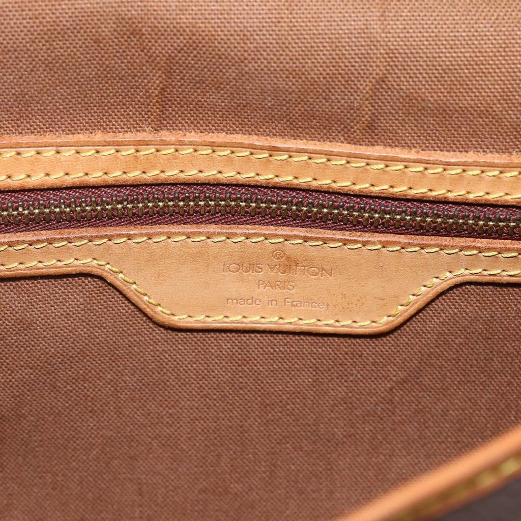 Louis Vuitton Sac Gibeciere Messenger Bag Monogram Canvas Brown Canvas Shoulder Bag Bag (Pre-Owned)