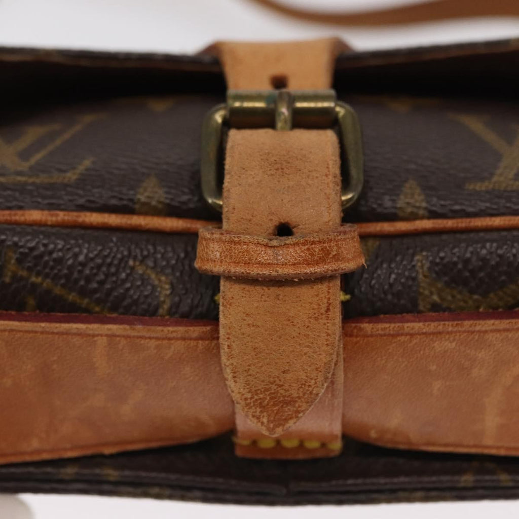 Louis Vuitton Cartouchiere Handbag Monogram Canvas Brown Canvas Shoulder Bag Bag (Pre-Owned)