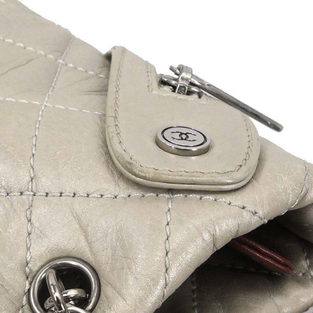 Chanel 31 Rue Cambon Chain Tote Caviar Ecru Leather Tote Bag Bag (Pre-Owned)