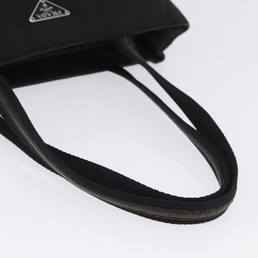 Prada Vintage Tote Nylon Black Nylon Tote Bag Bag (Pre-Owned)