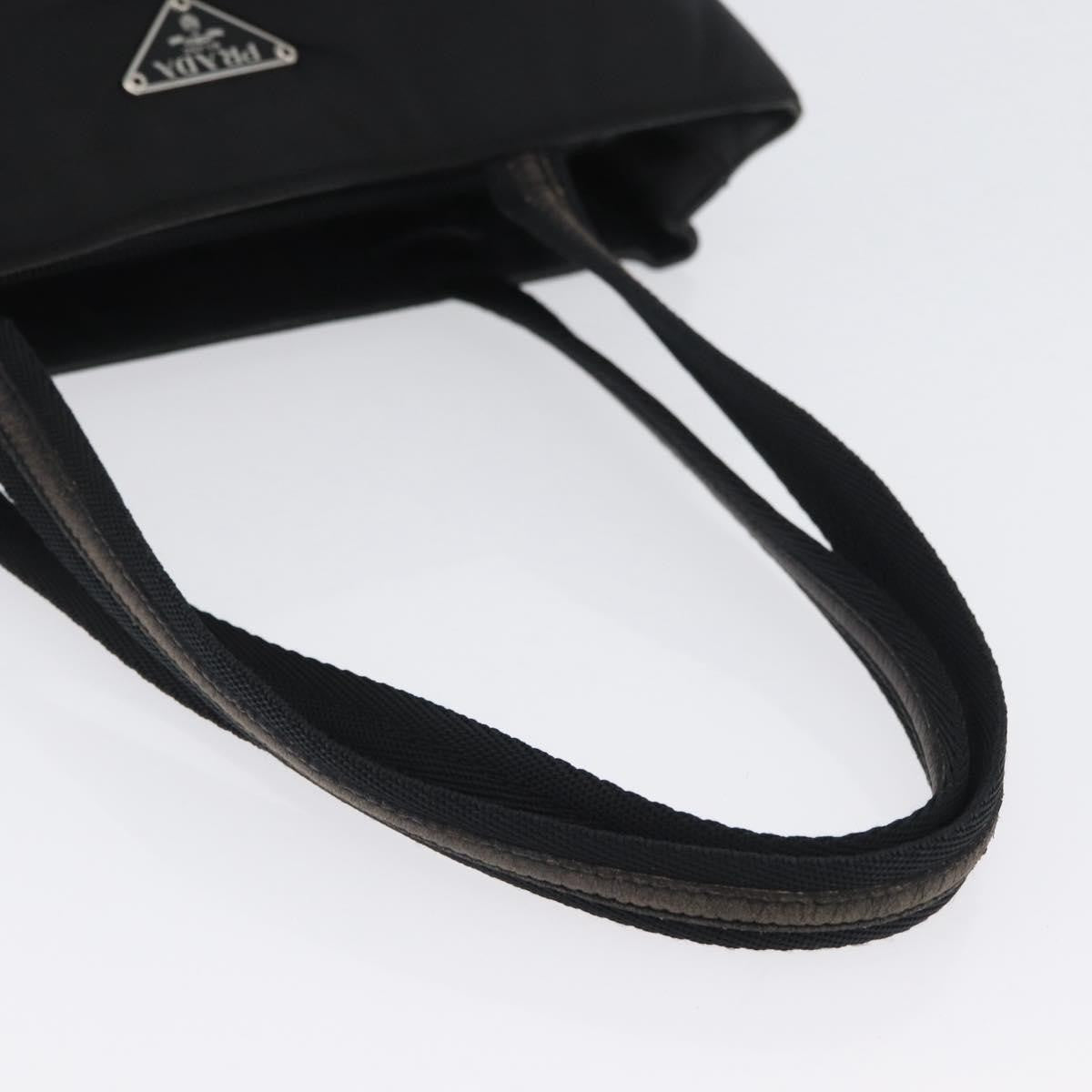 Prada Vintage Tote Nylon Black Nylon Tote Bag Bag (Pre-Owned)