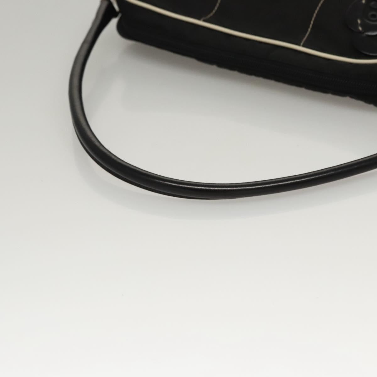 Prada Vintage Shoulder Bag Nylon And Leather Black Nylon Shoulder Bag Bag (Pre-Owned)