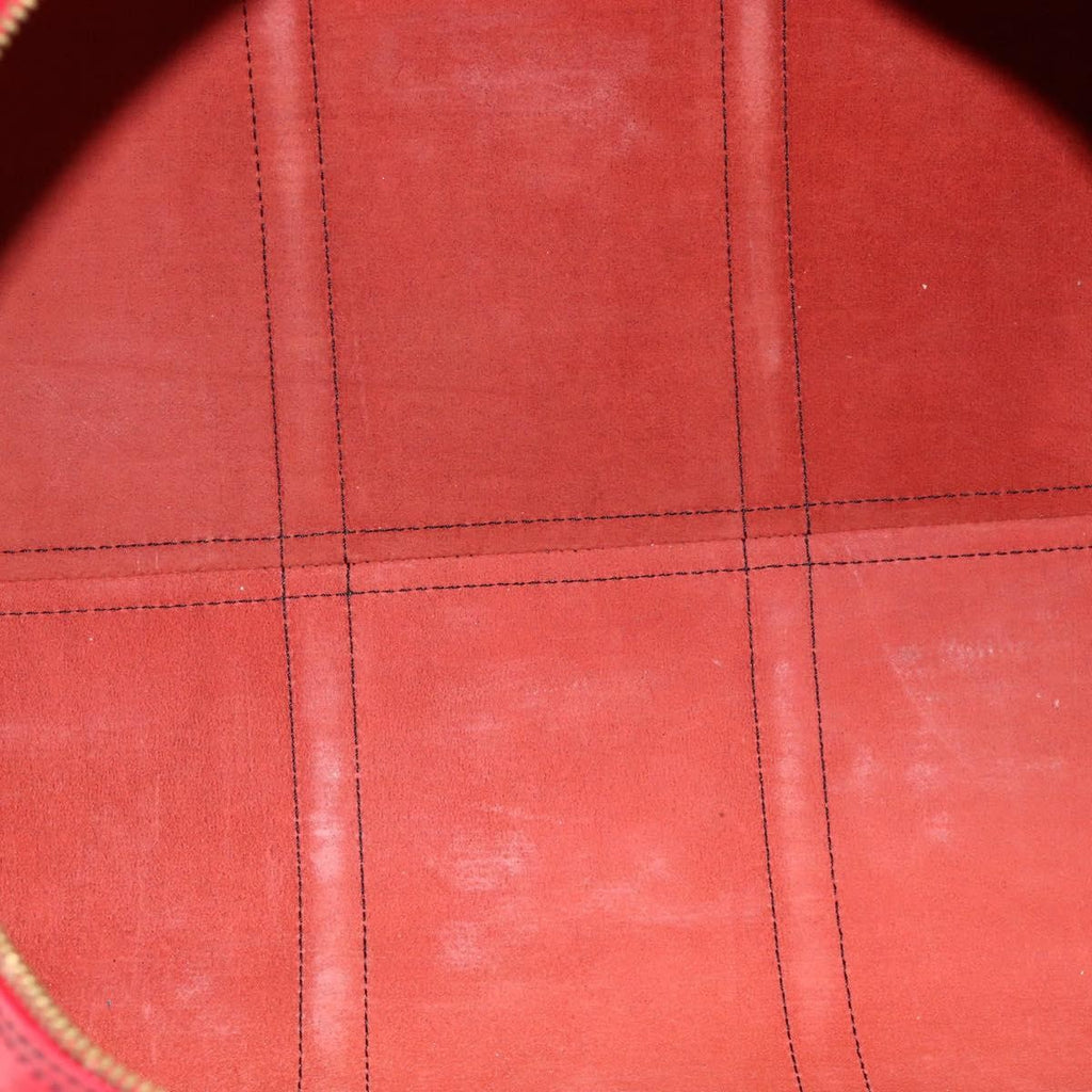 Louis Vuitton Keepall Bag Epi Leather Red Leather Travel Bag Bag (Pre-Owned)
