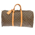 Louis Vuitton Keepall Bag Monogram Canvas Brown Canvas Travel Bag Bag (Pre-Owned)
