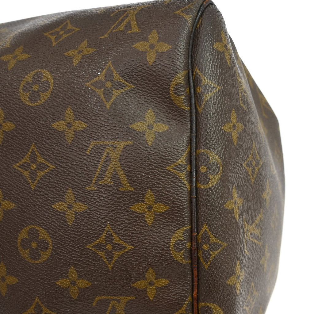 Louis Vuitton Keepall Bag Monogram Canvas Brown Canvas Travel Bag Bag (Pre-Owned)