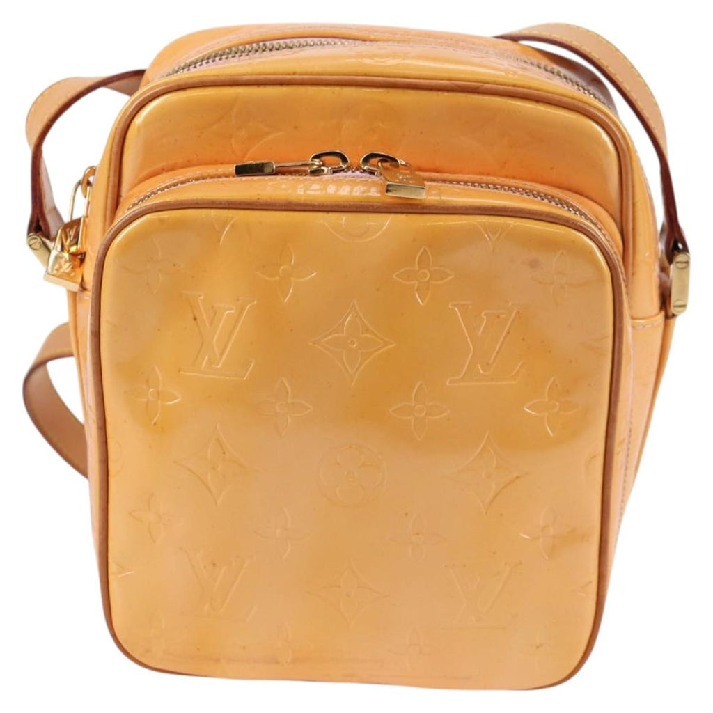 Louis Vuitton Wooster Handbag Monogram Vernis Beige Patent_Leather Bag (Pre-Owned)