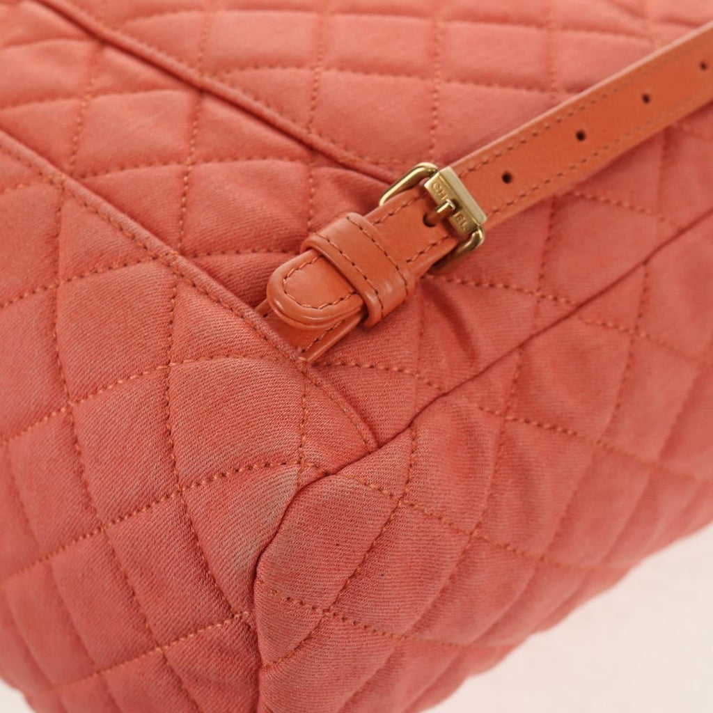 Chanel Vintage Flap Backpack Denim Pink Denim_Jeans Backpack Bag (Pre-Owned)