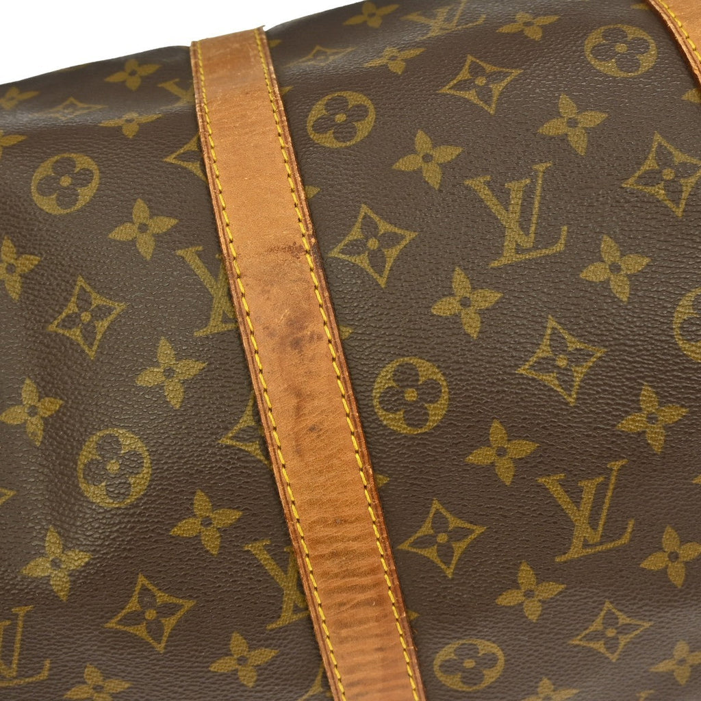 Louis Vuitton Keepall Bag Monogram Canvas Brown Canvas Travel Bag Bag (Pre-Owned)