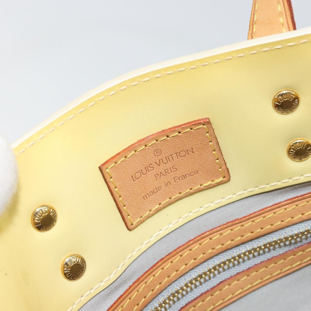 Louis Vuitton Reade Handbag Monogram Vernis Yellow Patent_Leather Handbag (Pre-Owned)