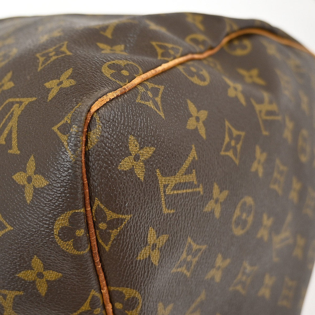 Louis Vuitton Keepall Bag Monogram Canvas Brown Canvas Travel Bag Bag (Pre-Owned)