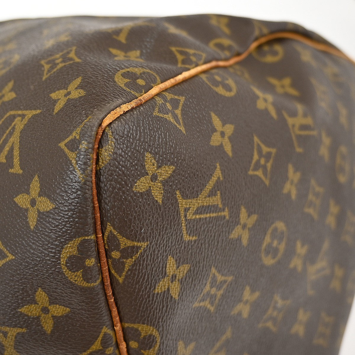 Louis Vuitton Keepall Bag Monogram Canvas Brown Canvas Travel Bag Bag (Pre-Owned)