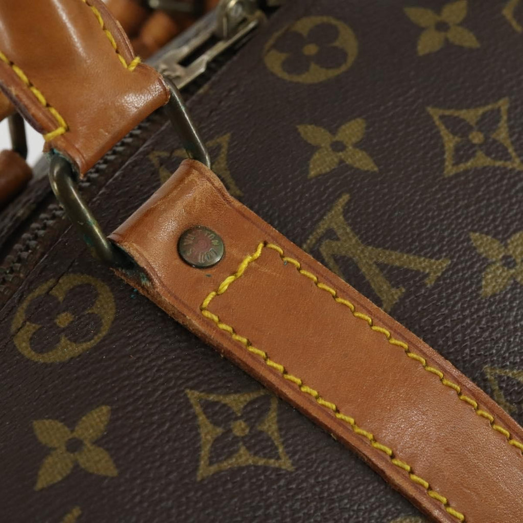 Louis Vuitton Keepall Bag Monogram Canvas Brown Canvas Travel Bag Bag (Pre-Owned)