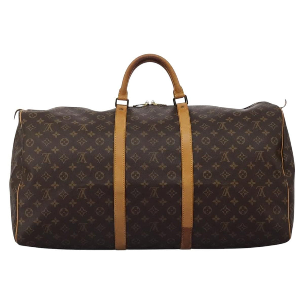 Louis Vuitton Keepall Bag Monogram Canvas Brown Canvas Travel Bag Bag (Pre-Owned)