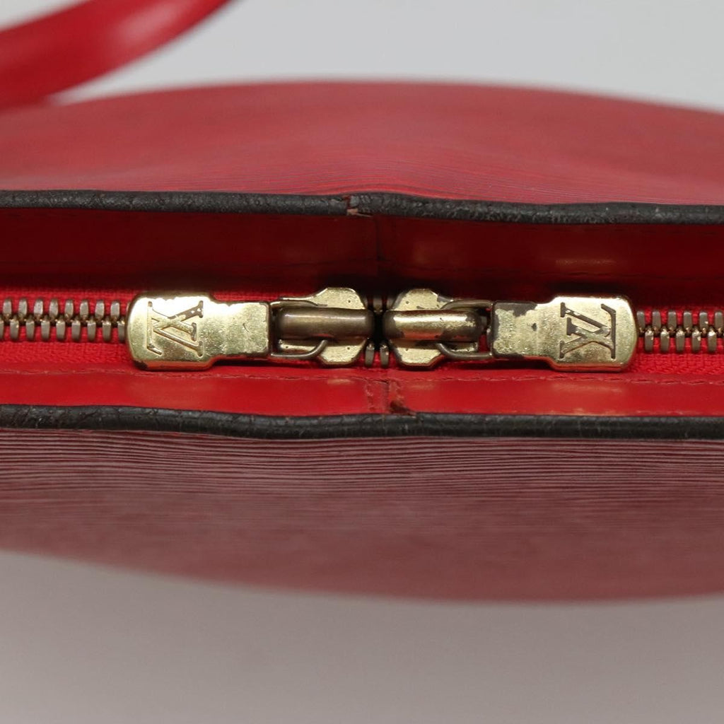 Louis Vuitton Lussac Handbag Epi Leather Red Leather Shoulder Bag Bag (Pre-Owned)