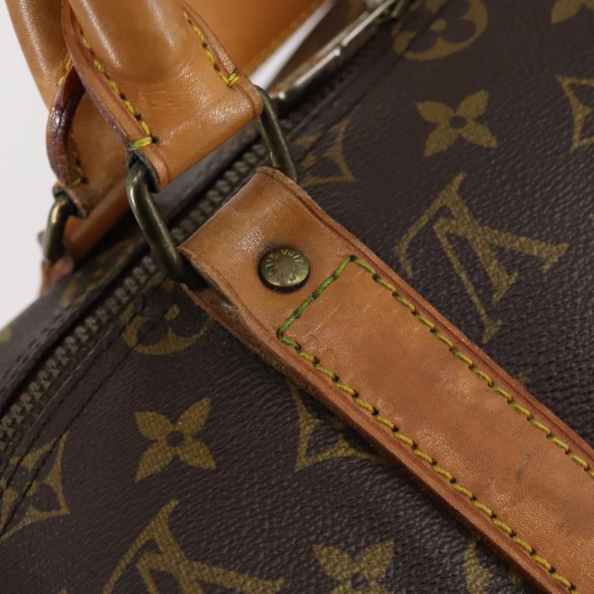 Louis Vuitton Keepall Bag Monogram Canvas Brown Canvas Travel Bag Bag (Pre-Owned)