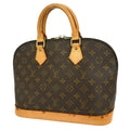 Louis Vuitton Alma Handbag Monogram Canvas Brown Canvas Handbag (Pre-Owned)