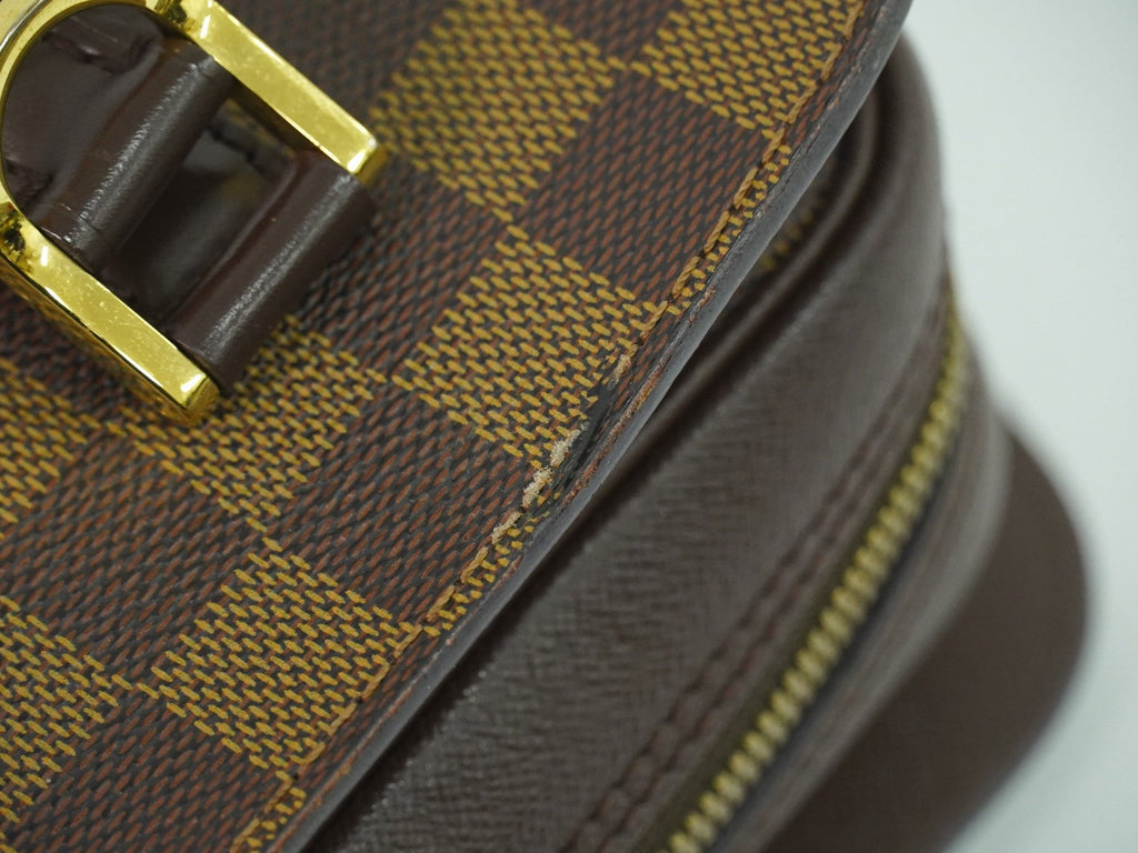 Louis Vuitton Triana Bag Damier Brown Canvas Handbag (Pre-Owned)